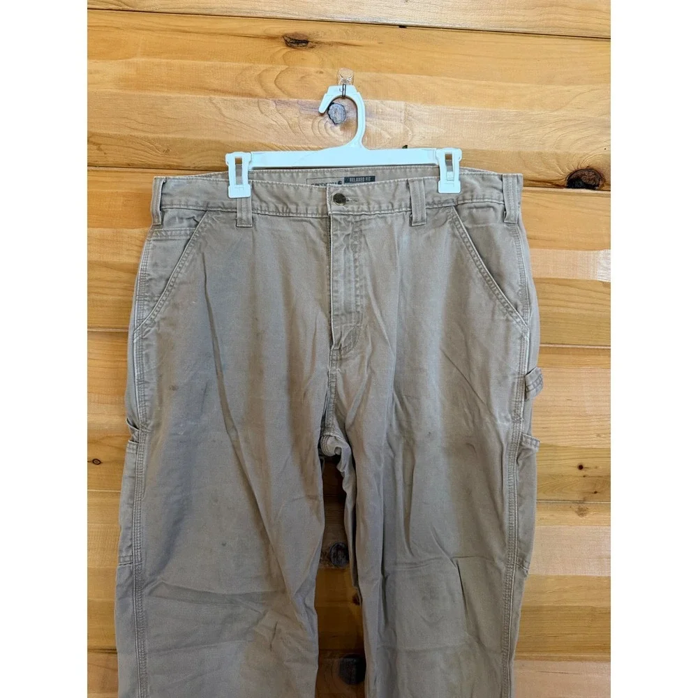 Carhartt Relaxed Fit Twill Utility Work Pant Men's‎ Size 38X34 Worn Stained